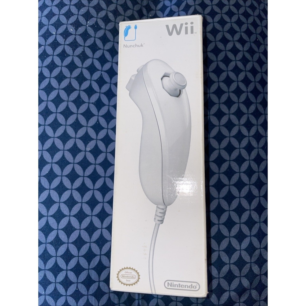Brand New In Box Nintendo Wii Nunchuck White Controller OEM